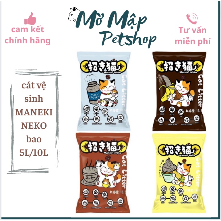 Cát Vệ Sinh Cho Mèo - CÁT NEKKO 5L - Cát Siêu Vốn Cục - Khử Mùi Tốt – MỜ MẬP PETSHOP
