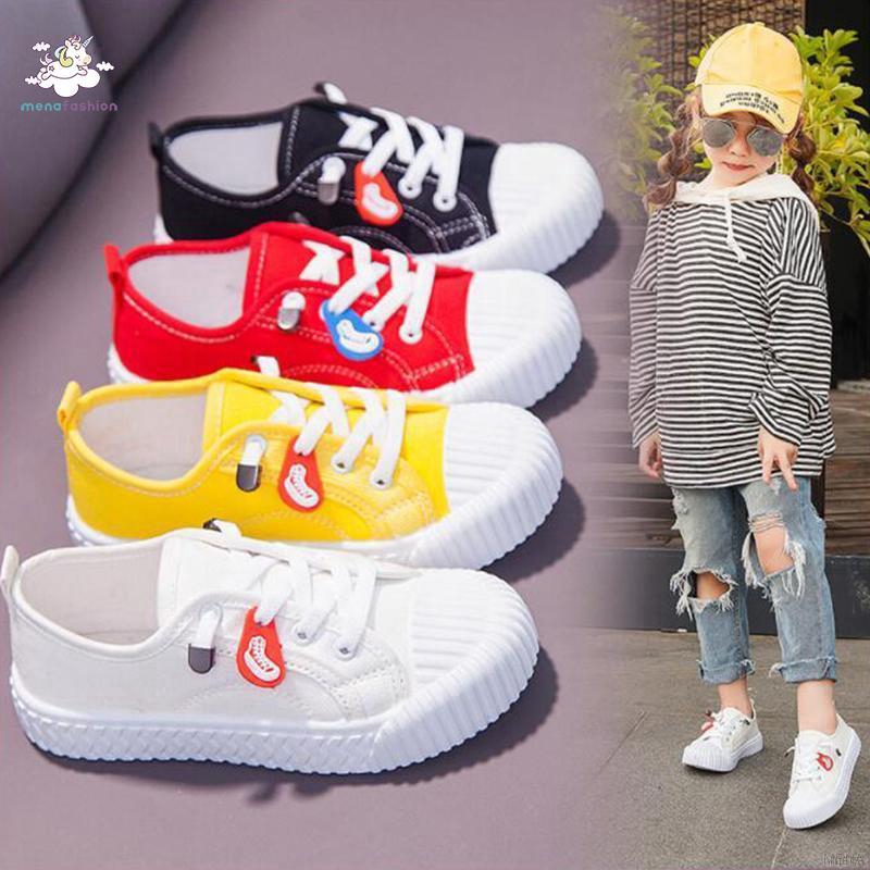 Giày thể thao xinh xắn dành cho bé may từ vải bạt