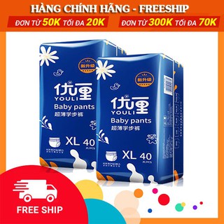 Tã Bỉm Dán/Quần YOULI XANH nội địa Trung đủ Size S108/M92/M88/L84/XL80/XXL72/XXXL68