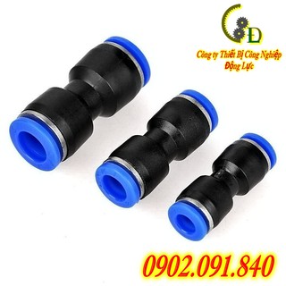 khớp nối nhanh ống khí, đầu - cút nối nhanh ống hơi phi 4, 6, 8, 10, 12 cho máy nén khí, phun sương. Van tiết lưu