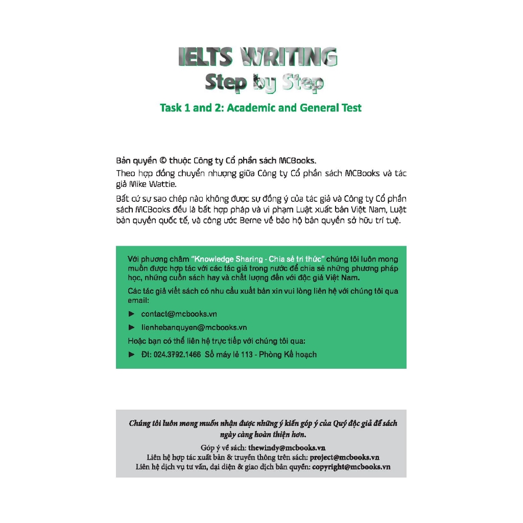 Sách - Ielts Writting: Step By Step