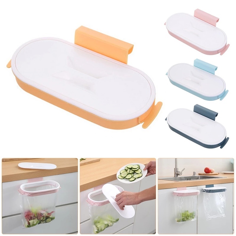 Giá Đỡ Treo Túi Rác Gắn Cửa Tủ Nhà Bếp Bằng Nhựa Tiện Dụng