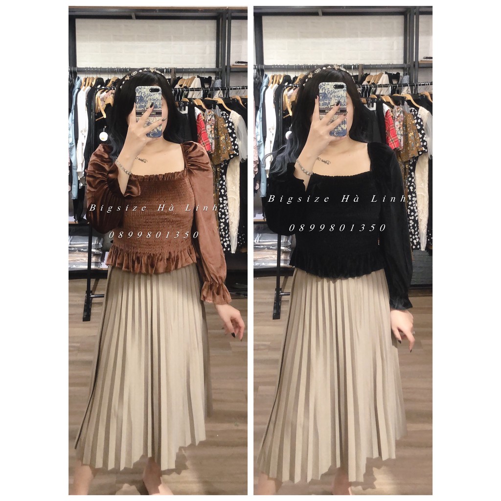 Chân Váy Xếp Ly,Dập Ly Dáng dài Bigsize(Freesize Giãn Thoải Mái) | BigBuy360 - bigbuy360.vn