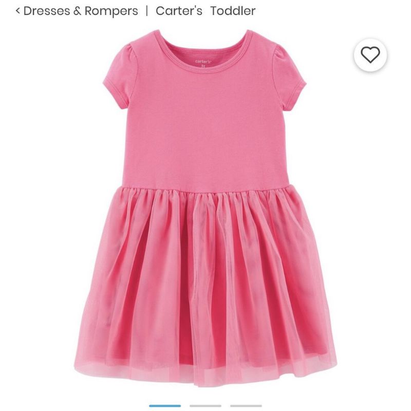 Đầm Carter bé gái chân voan