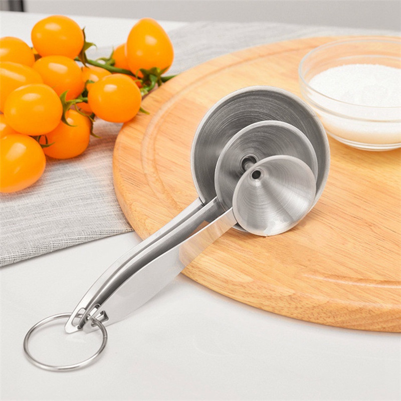 Phễu Rót Chất Lỏng Bằng Thép Không Gỉ 3 Trong 1
