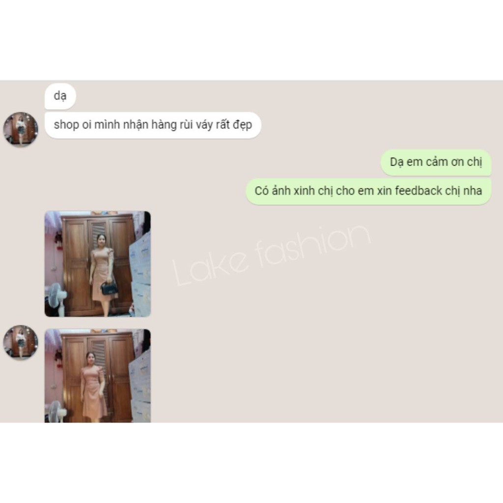 Váy,đầm tay bồng rút eo che bụng lake fashion màu vàng | BigBuy360 - bigbuy360.vn