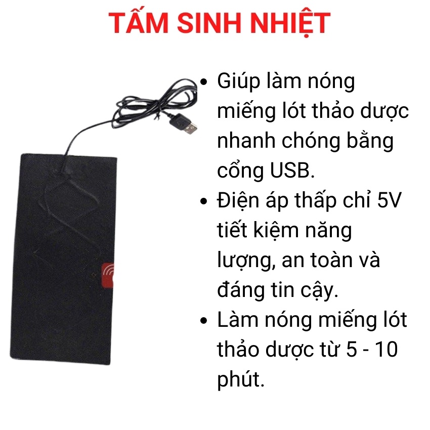 Tấm Sinh Nhiệt SN06 Giúp Làm Nóng Miếng Thảo Dược Nhanh Chóng Và An Toàn