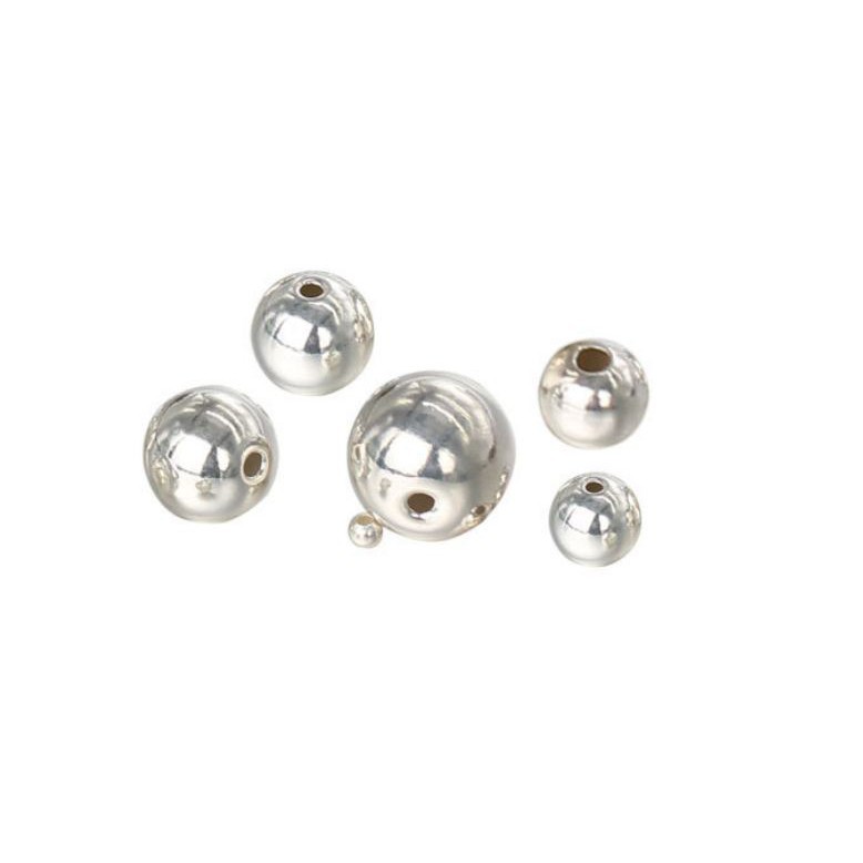 Charm bi bạc thái 925 size 9mm lỗ to & nhỏ