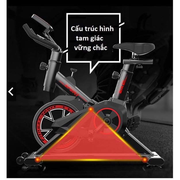 xe đạp tập thể dục tại nhà Q117 Tải trọng chịu lực: 150kg. Kích thước đóng gói: 86 x 20 x 73 (cm)