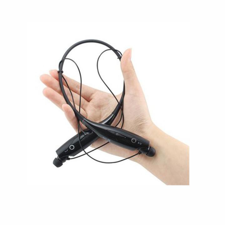 Tai Nghe Bluetooth choàng cổ HBS 730 Màu Đen Có Dây Đeo Kết Nối Bluetooth Cho Mọi Điện Thoại  âm thanh nổi Hi-Fi