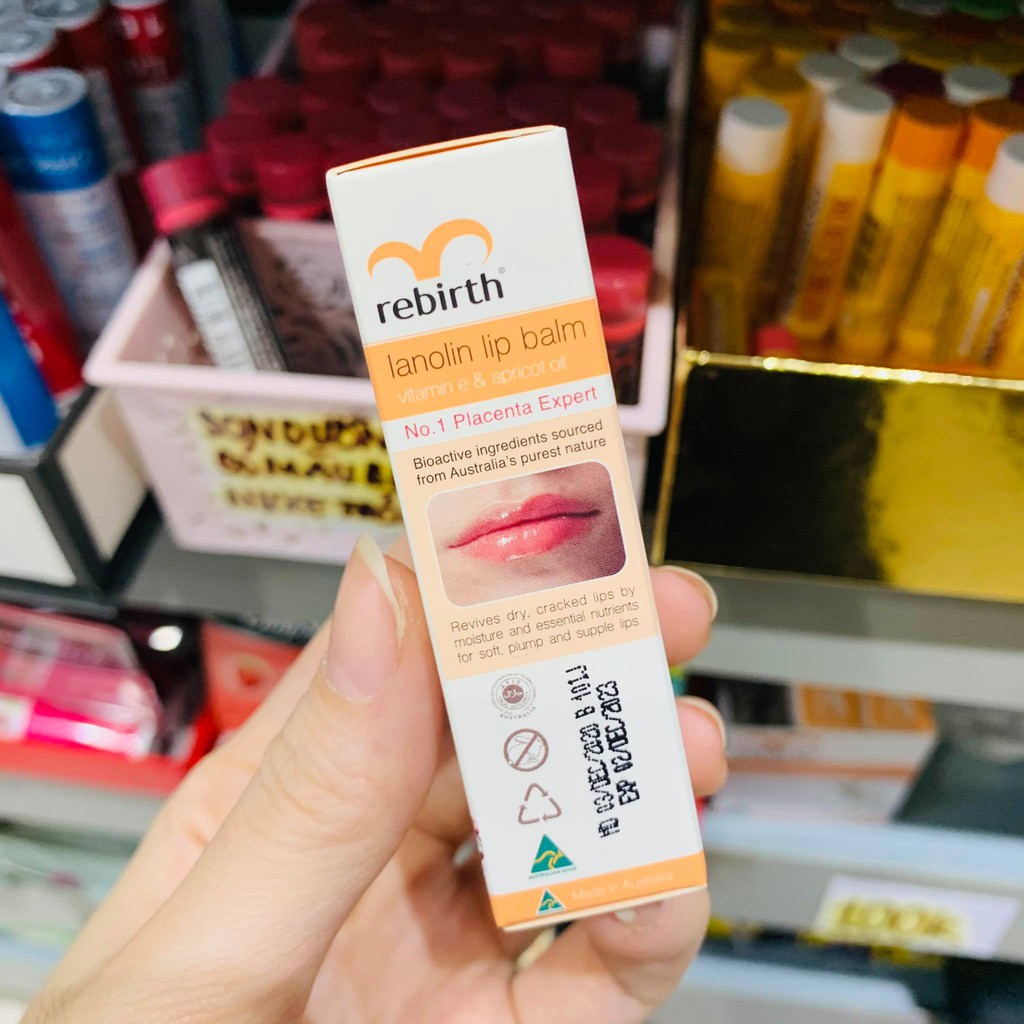 Son dưỡng môi Rebirth Lanolin Lip Balm ( 3.7g )