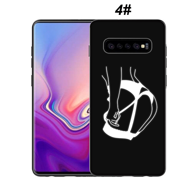 Ốp điện thoại silicon dẻo in hình vẽ cô gái nghệ thuật đơn giản YX137 cho Samsung Galaxy S10 S9 S8 Plus S7 S6 Edge