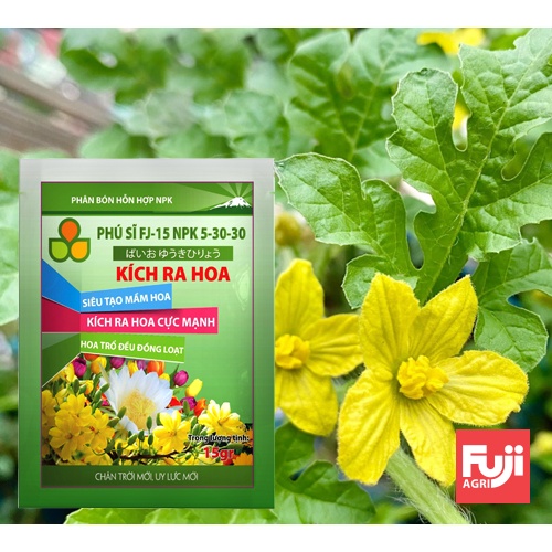 Phân bón NPK FJ15 KÍCH RA HOA 15g