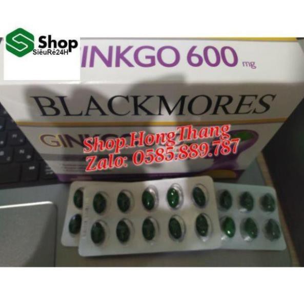 [Cam Kết Hàng Chính Hãng] - Ginkgo 600mg BLACKMORES viên uống hoạt huyết dưỡng não hộp 100 viên - [Quầy Thuốc Bảo Lâm]