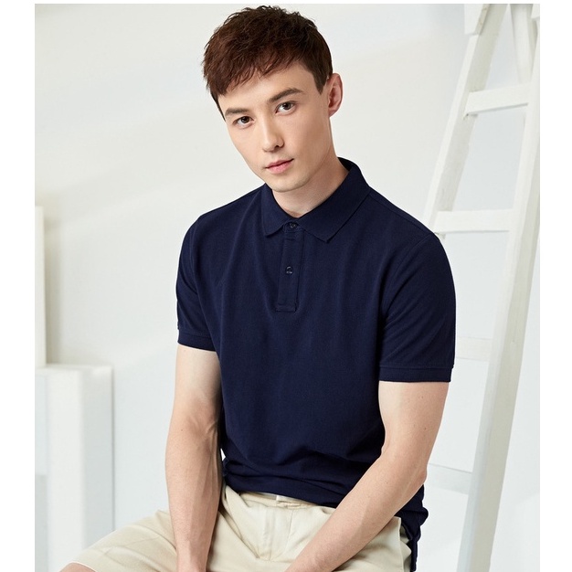 Áo Thun Phông Nam Trơn Tay Ngắn có cổ bẻ đẹp Polo Nam cao cấp chất cotton FAVITI AT01