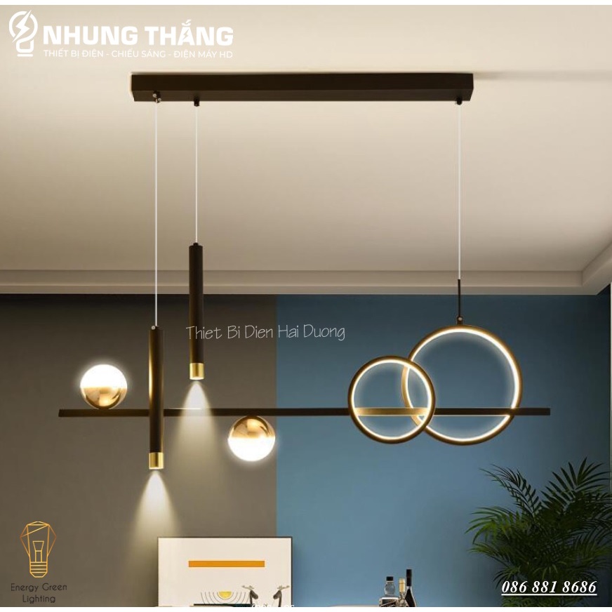 Đèn Thả 6 Bóng DGT-9841 - 3 Chế Độ Ánh Sáng - Decor Trang Trí Phòng Ăn,Phòng Khách Sang Trọng Cao Cấp - Bảo Hành 1 Năm