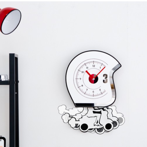 [ New item] Đồng hồ treo tường, đồng hồ trang trí nhà cửa decor phòng  hình cô gái đi xe - Bike Girl wall clock