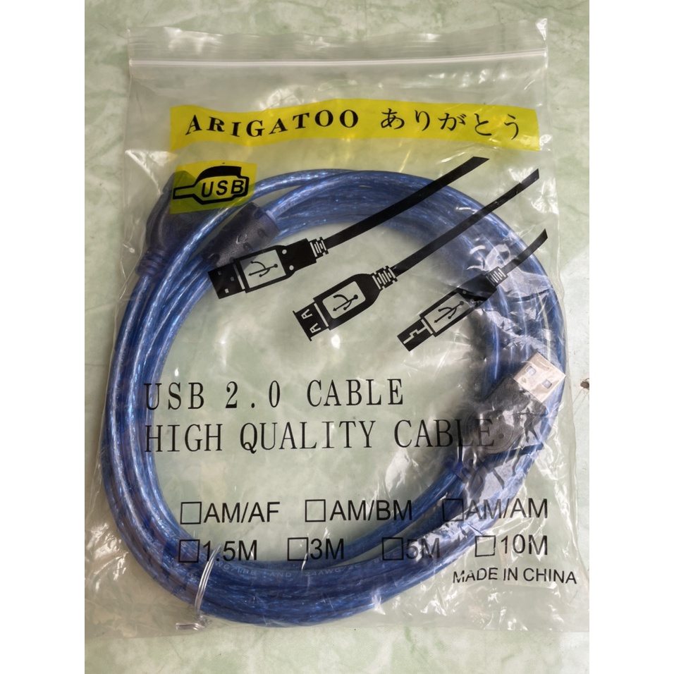 DÂY CÁP USB NỐI DÀI phân loại 1,5m, 3m,5m -TH