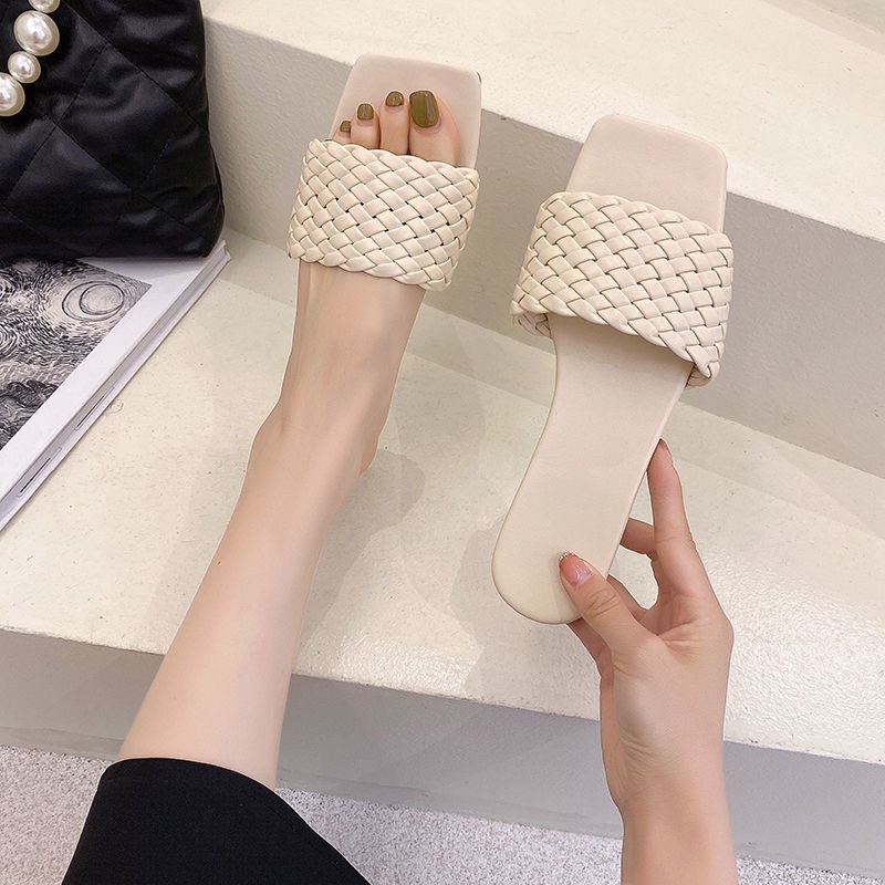 Dép quai ngang nữ, đi trong nhà đế bệt nhiều màu