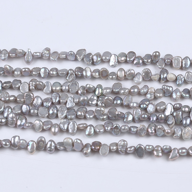 Cuộn Dây Ngọc Trai 5-6mm Màu Sắc Tự Nhiên Dùng Làm Trang Sức Thủ Công