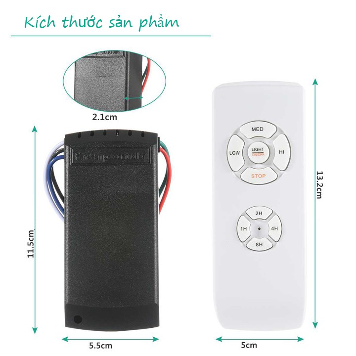 Mạch điều khiển quạt trần từ xa - remote điều khiển quạt trần từ xa, bộ điều khiển quạt trần từ xa