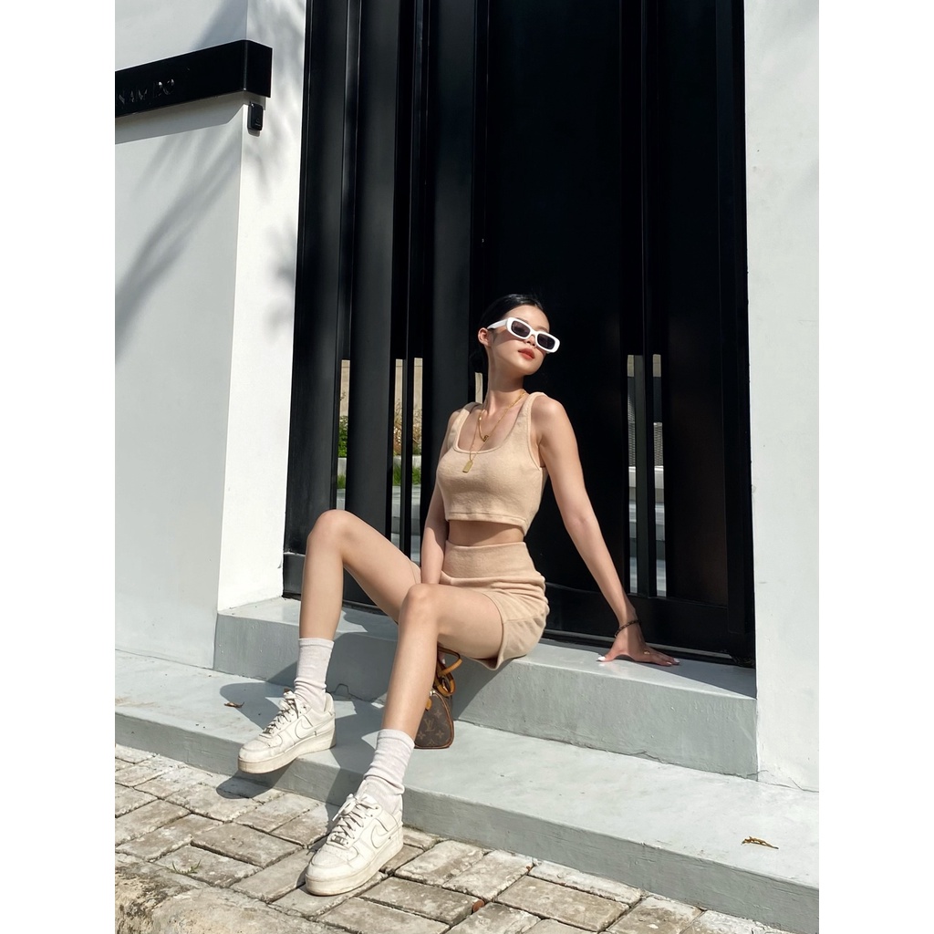 Set đồ thun nữ áo kèm quần dáng ngắn trendy NARCOTICS- JOY SET