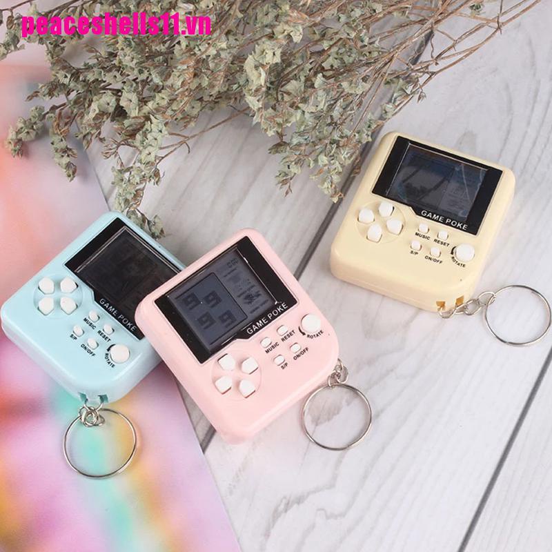 Máy Chơi Game Cầm Tay Mini Phong Cách Cổ Điển Kèm Móc Khóa