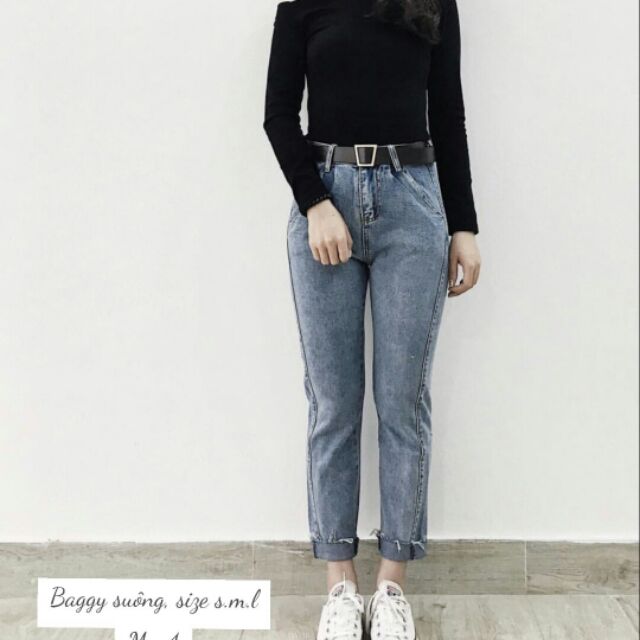 Quần baggy nữ dáng suông