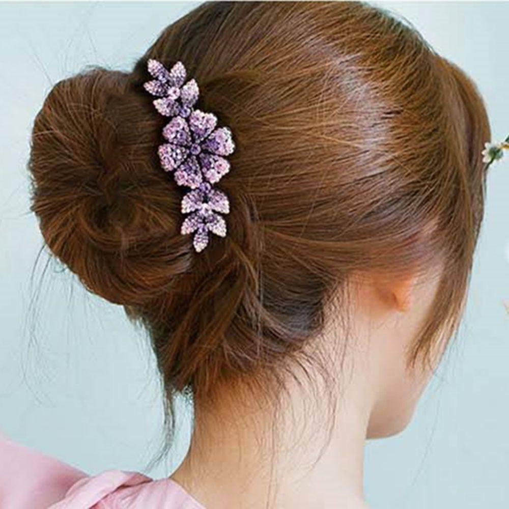 BORAG Lược Cài Tóc Đính Đá Lấp Lánh Sang Trọng Cho Cô Dâu
