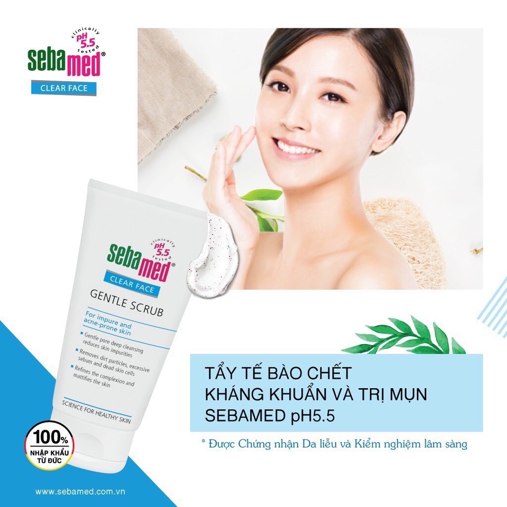 Tẩy tế bào chết Sebamed pH5.5 Clear Face Gentle Scrub 150ml  [Nhập Khẩu Chính Hãng] | BigBuy360 - bigbuy360.vn