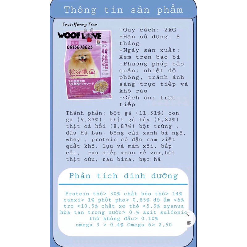 HẠT NHẬT MIX THỊT TƯƠI SẤY VÀ GÀ + CÁ HỒI + VỊT DÀNH CHO CHÓ