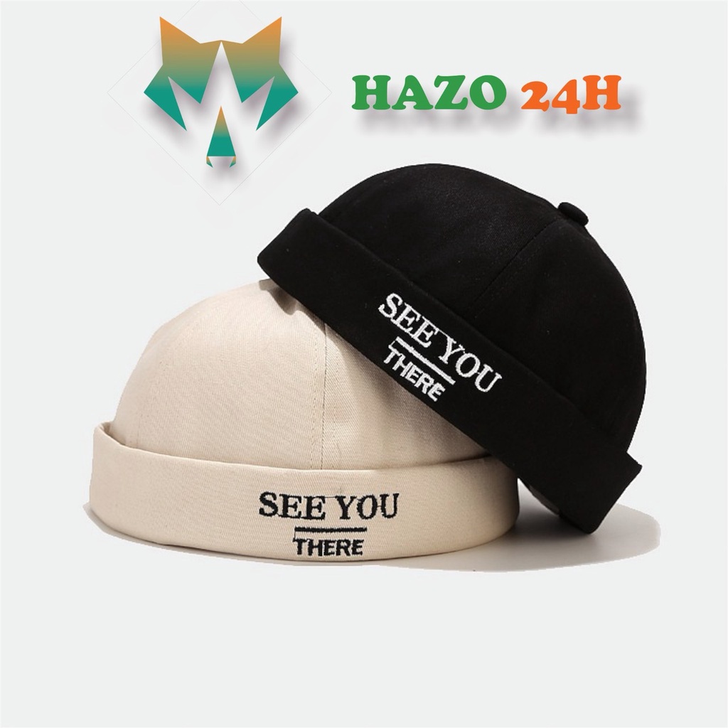 Nón Beanie Vành Tròn Mũ Tròn Miki Hat Thêu Chữ See You 404 Phong Cách Hiphop Ulzzang Form Unisex Nam Nữ - Hazo