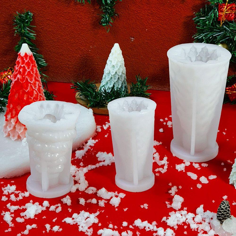 WTTLE Khuôn Silicone Làm Nến Hình Cây Thông Giáng Sinh