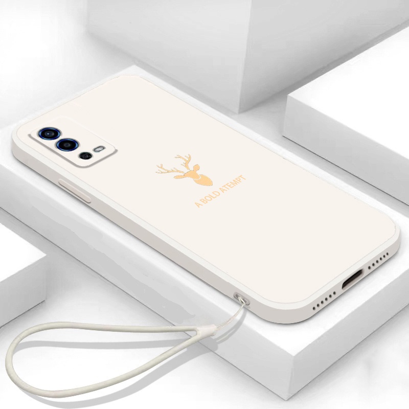 Ốp lưng OPPO A55 4g Ốp Điện Thoại Silicon Mềm Mịn Bảo Vệ Cho OPPO A55 4g YTLT01 viền vuông cute