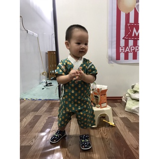 Set bộ  (Yukata) Ngắn Xanh Gà