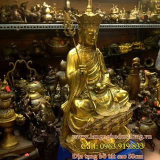 Tượng địa tạng vương bồ tát ngồi cao 50cm, giá tượng địa tạng bồ tát, bán tượng địa tạng bồ tát