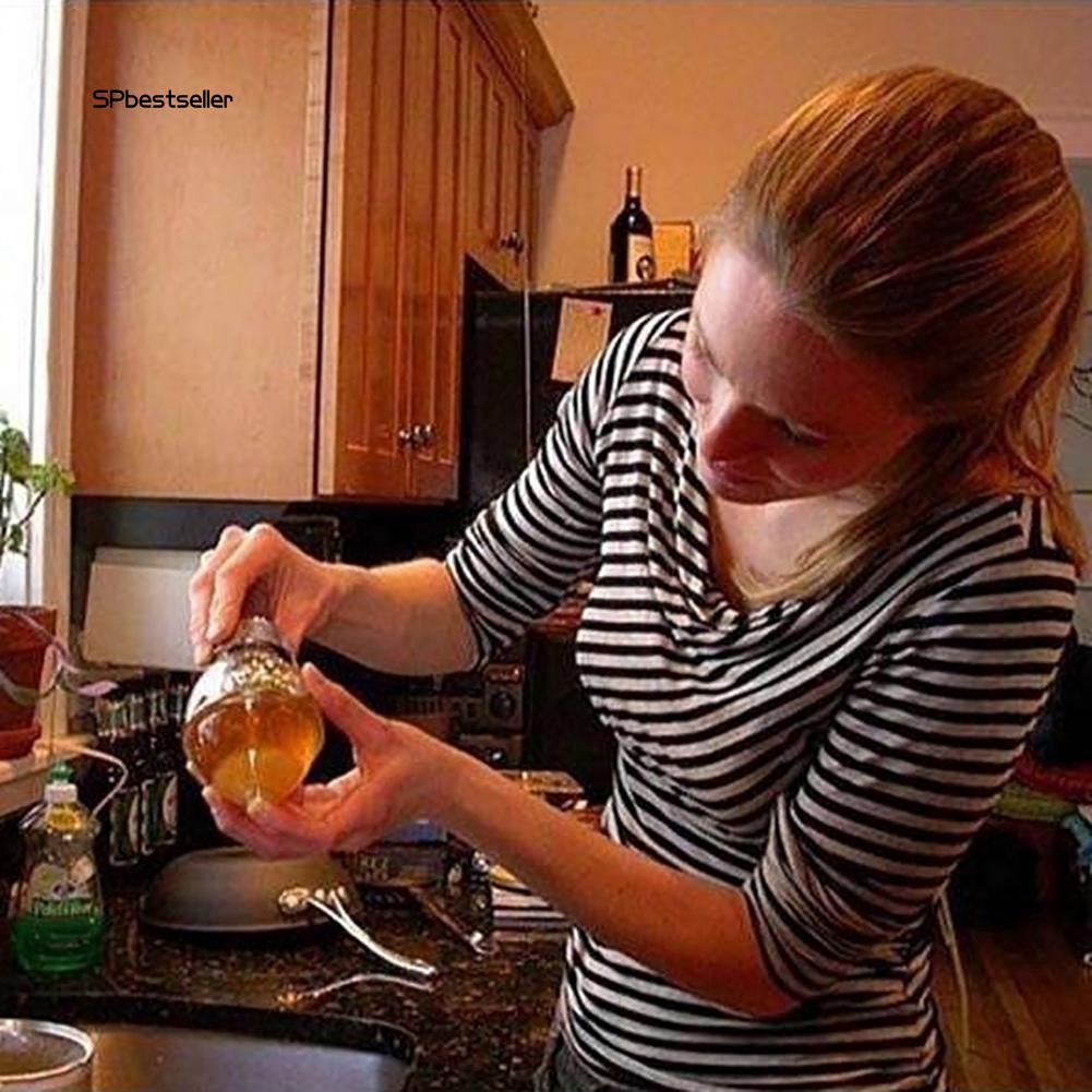 Bình trong suốt đựng mật ong tiện lợi