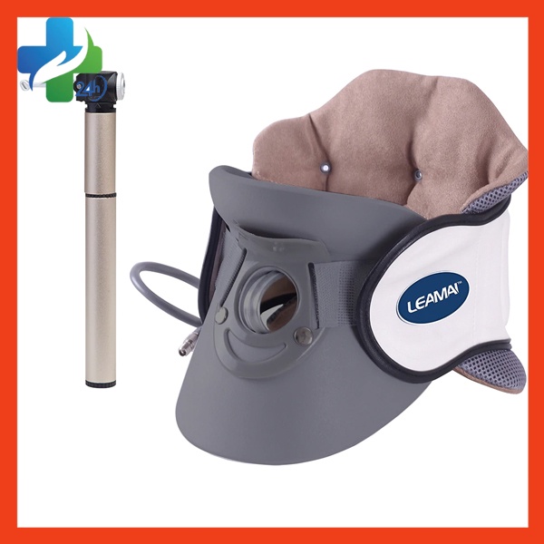 Đai Hơi Kéo Dãn Cổ, Nẹp Cố Định Cổ LEAMAI, Dành Cho Người Thoát Vị Đĩa Đệm, Thoái Hóa Đốt Sống Cổ