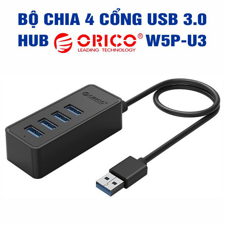 Hub Orico – Bộ chia 4 cổng USB 3.0 - Chính Hãng – USB3.0 Four – Port Hub – 4 Model