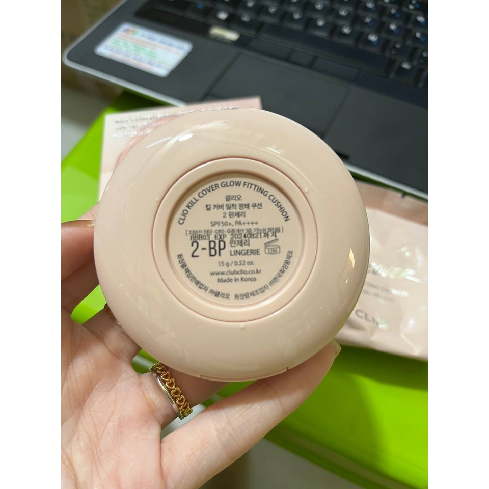 Phấn nước Clio Kill Cover Glow Cushion SPF 50 tặng kèm lỗi