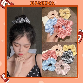 Cột tóc vải scrunchies 6 màu cơ bản sc01