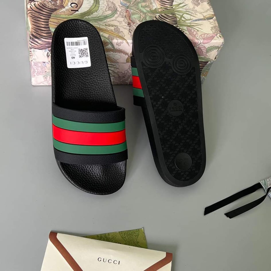 🔥HÀNG CAO CẤP🔥Dép nam gucci quai ngang lê bảo bình, bản đế bằng nhẹ cao cấp