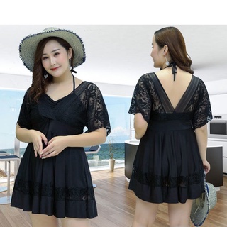 Bộ Đồ Bơi Gồm Áo Và Váy Có Size Lớn Dành Cho Nữ Nặng 100kg