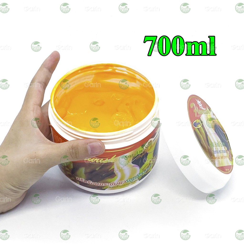 Bộ 2 Kem tan mỡ bụng gừng ớt FLOURISH Thái Lan 700ml giúp giảm nhanh mỡ thừa mang lại vòng eo thon gọn,hông đùi săn chắc