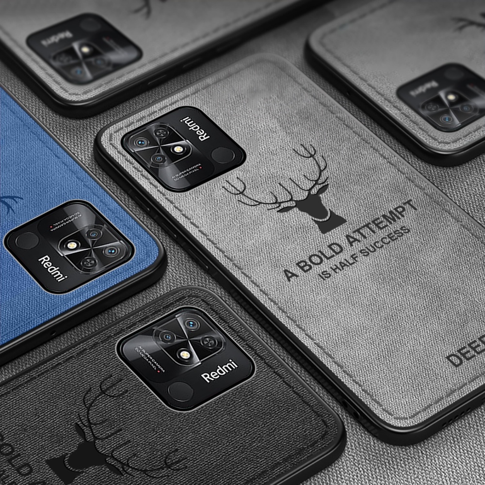 Ốp Điện Thoại Mặt Vải Denim Chống Sốc Chống Mồ Hôi Cho Xaiomi Redmi 10C 10 10A 9A 9C 9 Note 11 11S Poco M4 Pro X4 M3
