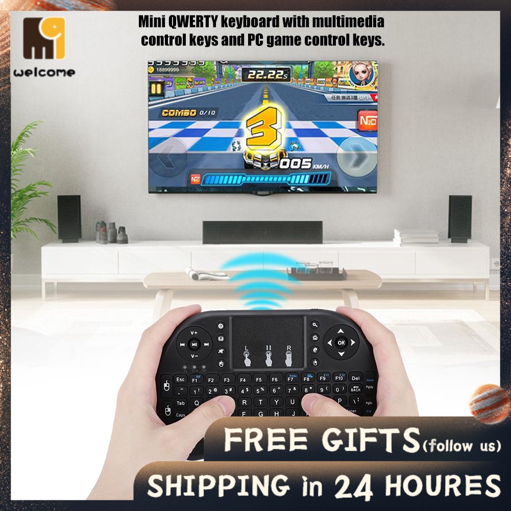 Bàn Phím I8 Mini Đa Phương Tiện Cho Tv Thông Minh