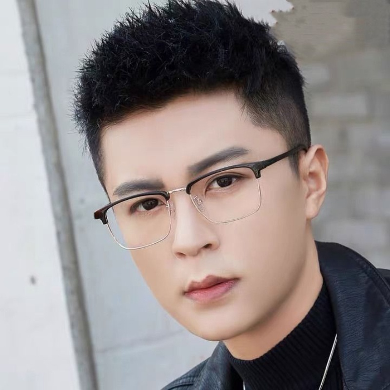 Kính Chống Ánh Sáng Xanh Gọng Kim Loại Hình Chữ Nhật Thời Trang Cho Nữ