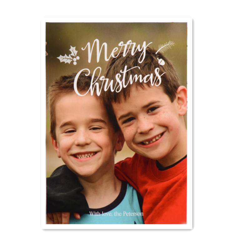 Thiệp trang trí Giáng Sinh Gifthing dạng phẳng tùy chỉnh chữ in trên thiệp