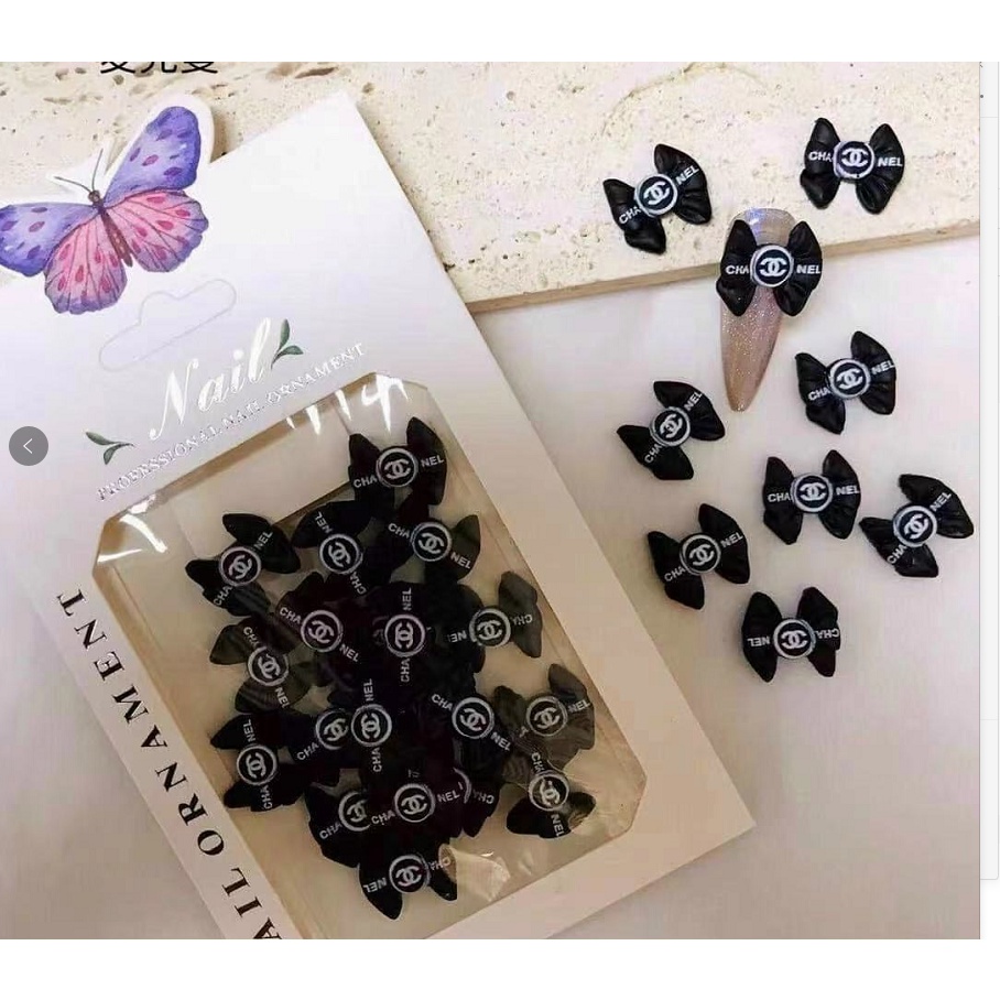 Charm nơ trang trí nail siêu xinh a lẻ cái