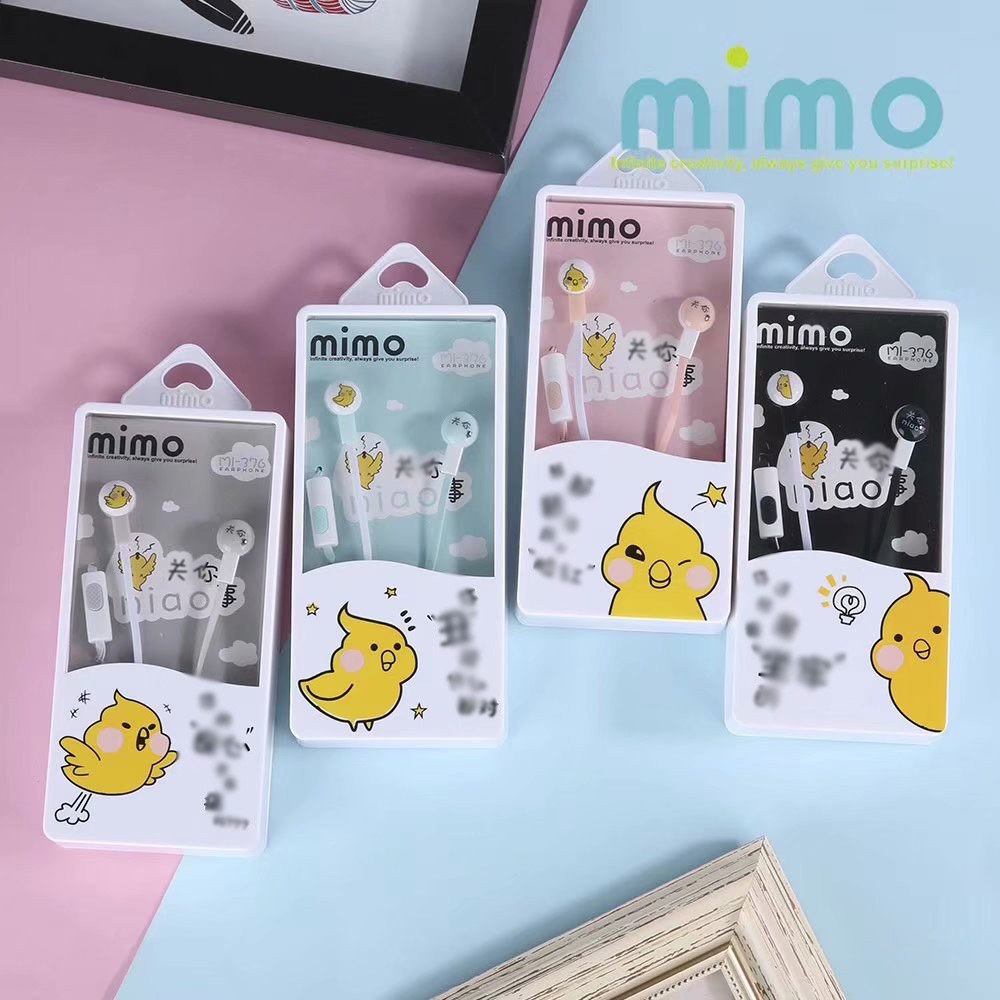 tai nghe tfboys TNGI45 MI-376 earphone con vẹt dễ thương
